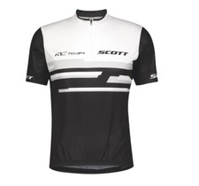 Maillot Manches Courtes SCOTT RC Équipe Blanc Noir 20 Haut
