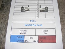 Les 2 charnières pour DELL INSPIRON 6400
