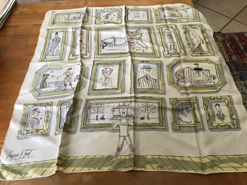 Foulard soie jacques fath - foulard,