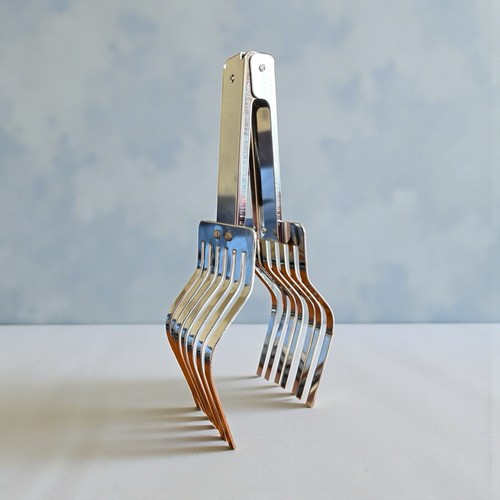 Pince rôti vintage inox - pince,