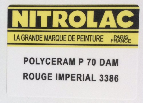 Autocollant peinture nitrolac - peinture,