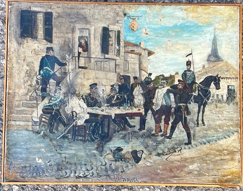 Tableau ancien signé - signé, peinture