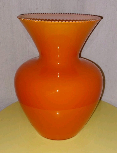 Vase opaline orange - vase, à