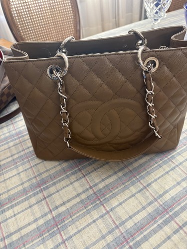 Chanel light brown quilted