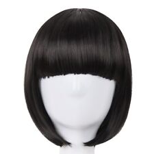 PERRUQUE LUXE BRUNE SEXY ADULTE FEMME WIG CHEVEUX LISSES DéGUISEMENT PERRUCCA