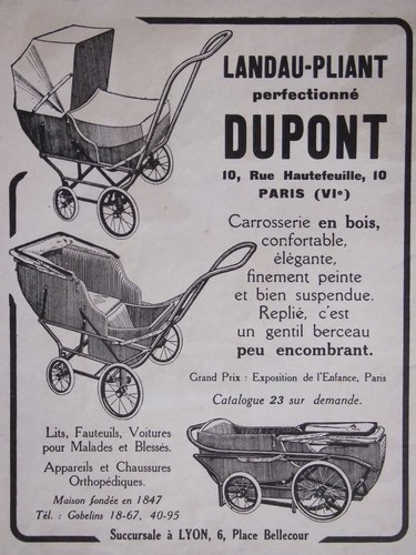 Publicité landau pliant - publicitÉ,