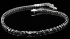 Tennis Bracelet or Blanc 18KT