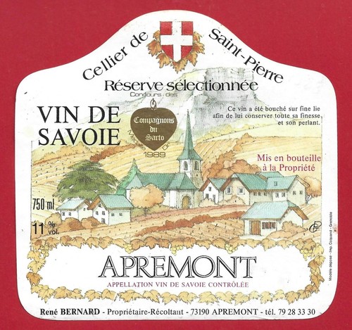 103 étiquette vin savoie - 103-23,