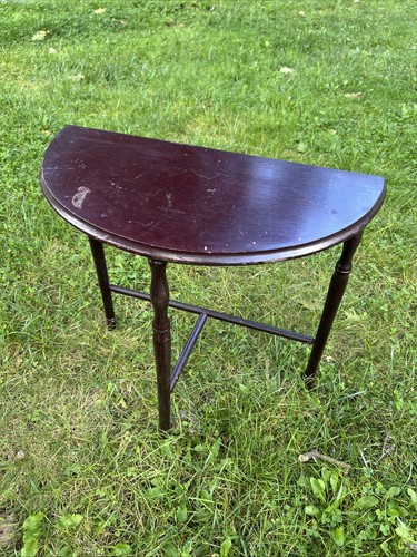 Antique demi lune console - antique, demi-lune