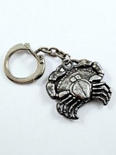 KEYCHAIN - Miniature Aluminum - CRAB - Crustacean Fishmongering ... - 1960s -
