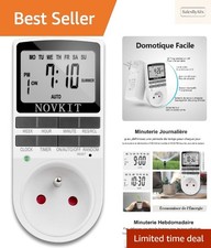 Programmateur Digital Économie d'Énergie avec 10 Programmes et Grand Écran LCD