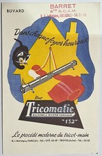 blotter advertising old Tricomatic knitting machine