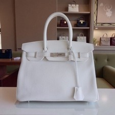 Sac Hermes Birkin 30 blanc  (Kelly, bag, borsa)