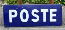 Antique Post Enamel Plaque