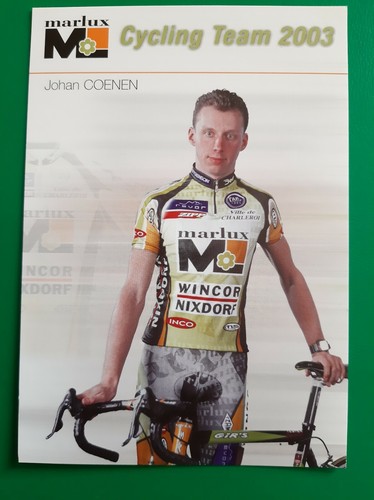 Cyclisme carte cycliste johan - cyclisme,
