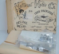 NATIONAL MOTOR CO 1:87 HO METAL KIT (USA) 1929 PACKARD BOAT TAIL SPEEDSTER #704
