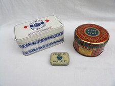 3 Antique Boxes Vichy Condition Pills
