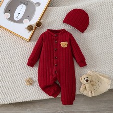 Combinaison Bébé Rouge Hiver