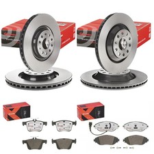 BREMBO Disques + Xtra Revêtements Convient pour VW Golf 7 Gti R Audi S3 Leon 5F