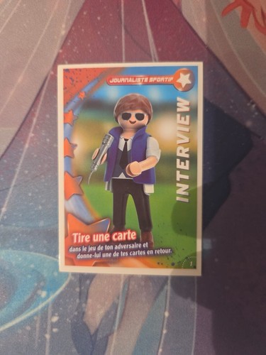 Playmobil carte journaliste - playmobil,