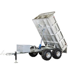 Remorque double essieu 4 roues