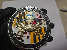 LARGE 4" ICE Baltimore Field Office Challenge Coin - RARE!