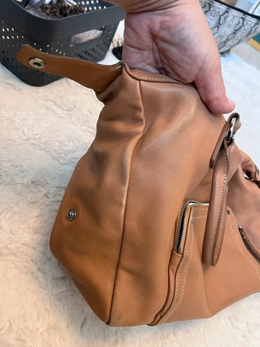 Sac cuir longchamp beige - longchamp,