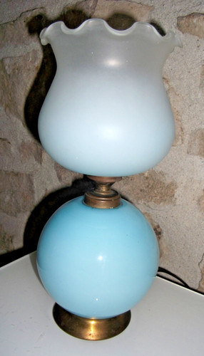 Lampe art déco - lampe, opaline