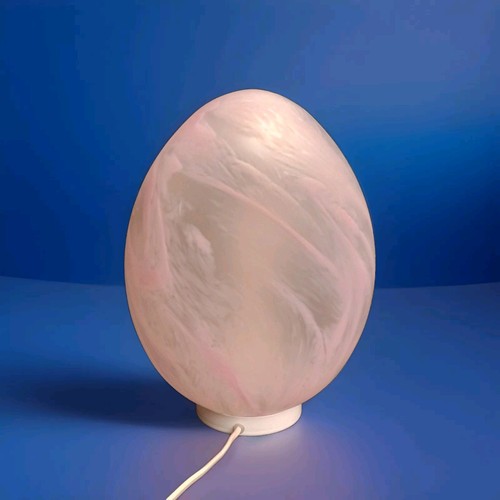Lampe oeuf signé verrerie - lampe, de