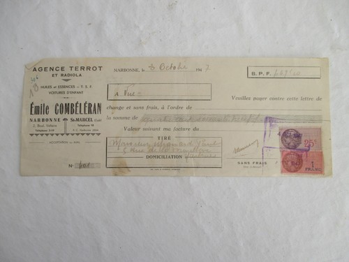 Ancienne traite sur - , papier