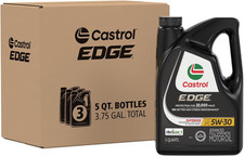 Castrol EDGE Extended 5W-30 Synthetic Motor Oil 5 Quarts 3 Pack High Performance