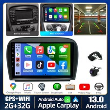 For Mercedes-Benz SL R230 SL350 SL500 Car Stereo Radio 64GB Fit For CarPlay