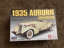 1935 Auburn Speedster 1:25 scale Lindberg Kit Open Box Unassembled Sealed Inside