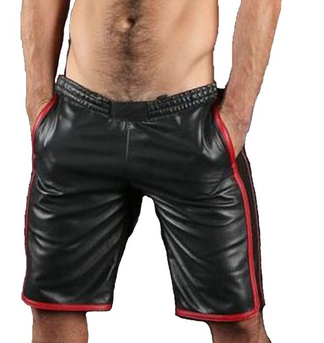 Shorts gym cuir - en,