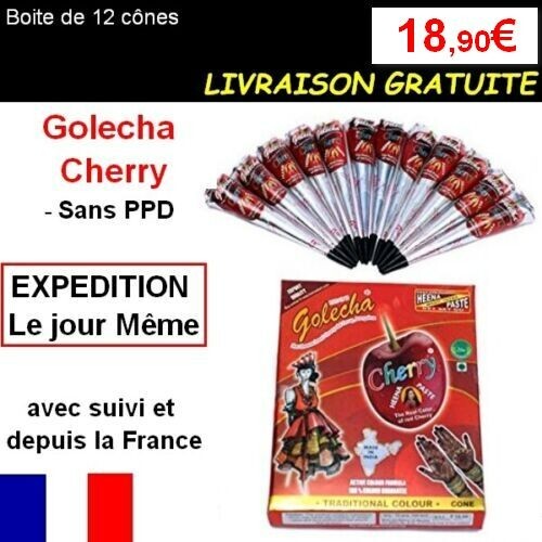 Cone golecha henné rouge - cone,