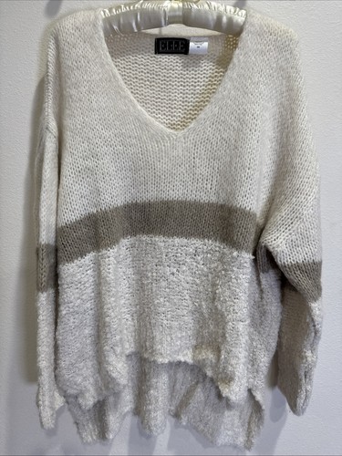 Elle womens neck sweater - v,