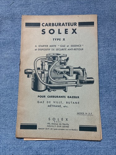 Notice technique carburateur - notice,