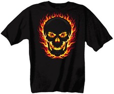 T-SHIRT BLACKOUT SKULL POUR