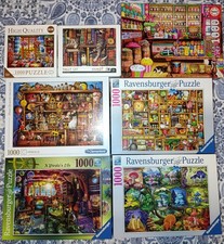 Lot 7 puzzles 1000 pièces Ravensburger, Clementoni, Educa...