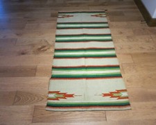 Vintage Hand Woven Wool Banded