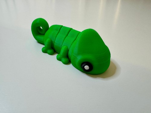 Caméléon flexible imprimé - caméléon,