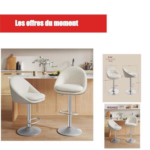 Vasagle tabouret bar - tabouret, de