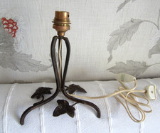 Ancien pied de lampe en fer