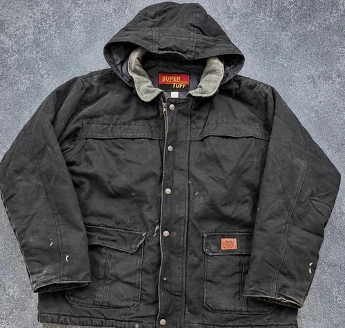 Super tuff hooded chore jacket - hooded,