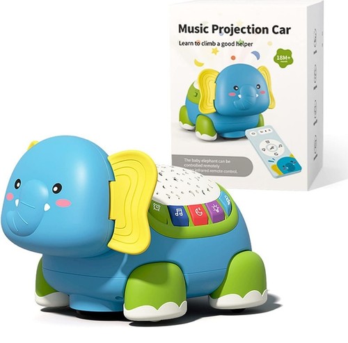 Musical elephant crawling baby - elephant,