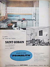 PRESS ADVERTISEMENT 1960 SAINT-GOBAIN GLASS BRICK PRIMALITH - ADVERTISING