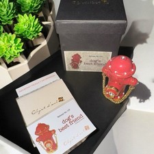 Objet D’Art #129 DOGS BEST FRIEND Fire Hydrant Blinged Hinged Trinket Box