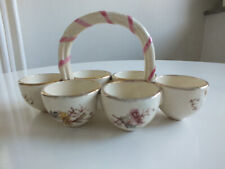 Rare et ancien panier à oeufs céramique G. Dreyfus début 20éme