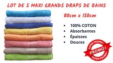 Lot de 5 MAXI Draps de bain -