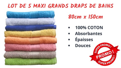 Lot maxi draps bain - maxi, de